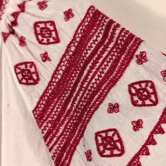 AlaMwar Salma Blouse Red Handmade Embroidery Size XL - Picture 6 of 15